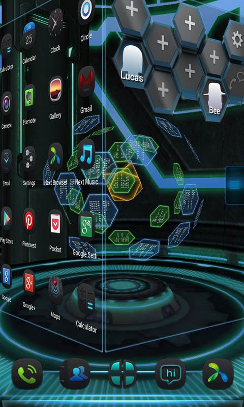 Next Technology Theme 3D LWP Screen 3