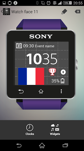 【免費個人化App】Watchface France (Sony SW2)-APP點子