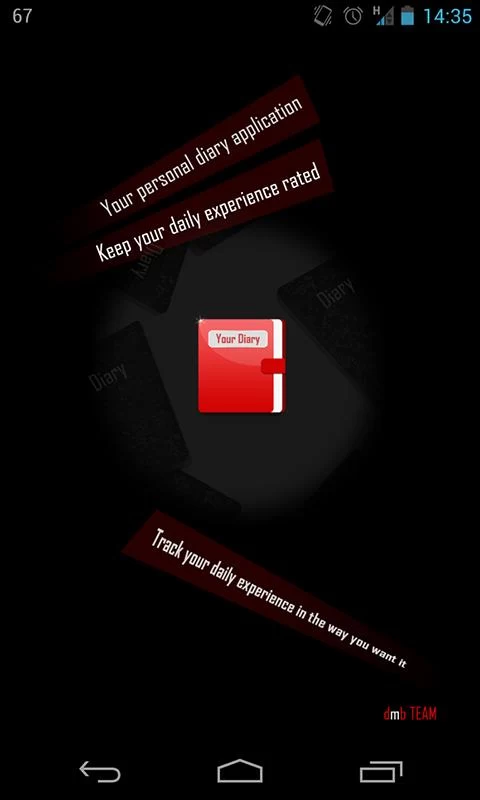 Android application Your Diary PRO screenshort