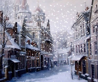 download christmas night city wallpaper free