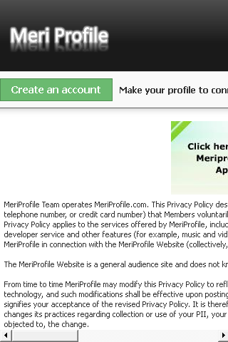Meri Profile-We connect people