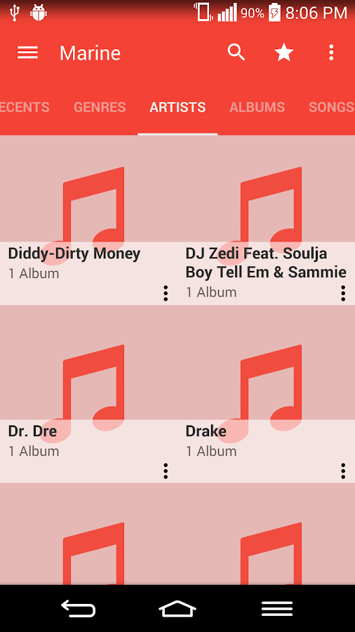 Marine Music Player - screenshot