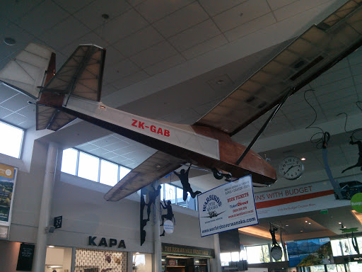 Airplane Sculpture in Queenstown Airport