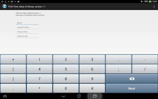 Time Value of Money Calculator