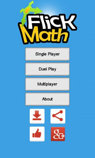 Flick Math - A Math Game