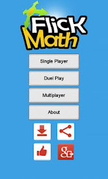 Flick Math - A Math Game poster 1