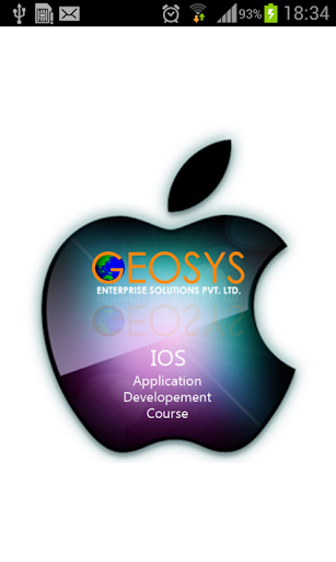 Geosys IOS Training