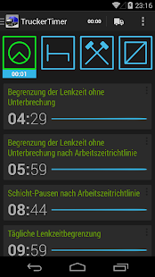 Android-Anwendung TruckerTimer Screenshot
