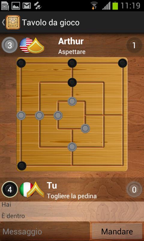 Android application Nine Men's Morris Multiplayer screenshort