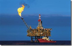 Gas Flare Oil Rig