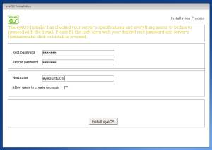 eyeOS installer