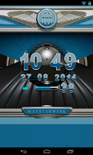 Digi Clock Widget Lightblue St - náhled