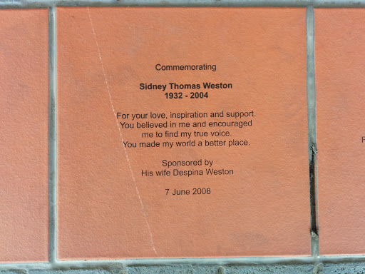ECU Sidney Weston Memorial Plaque