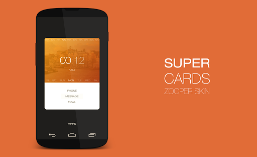 Super Cards Zooper Theme