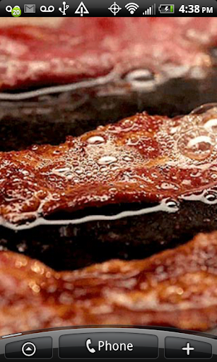 Sizzling Bacon Live Wallpaper
