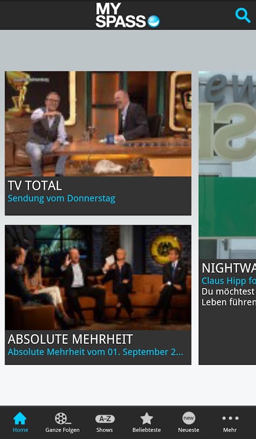 Android application MySpass screenshort