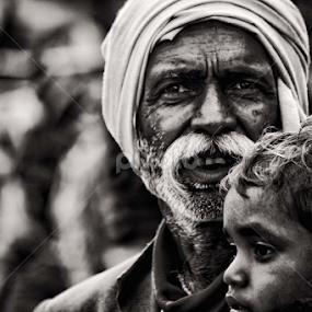'Affection of Paternity' by Rudra Roy Chowdhury - Black & White Street & Candid