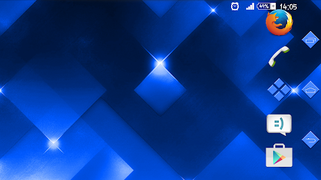 Sparkle Blue 2 Xperien Theme poster 9