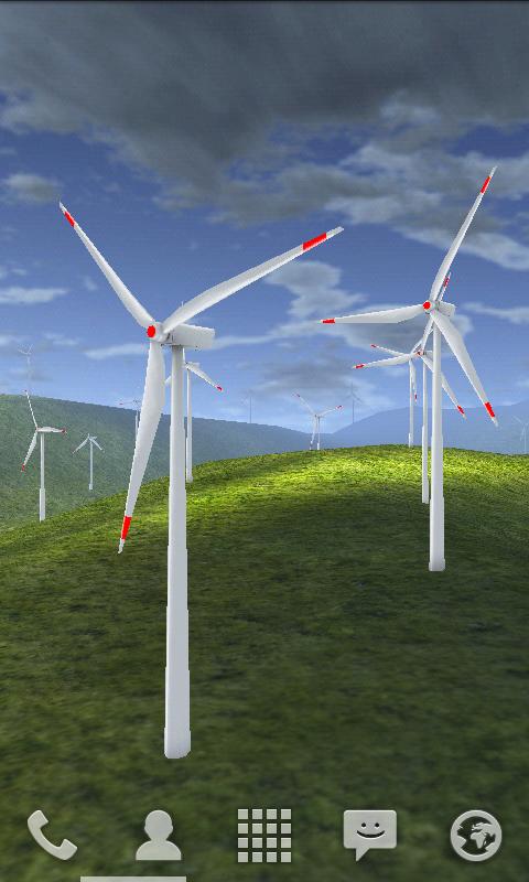 Android application Wind Turbines 3D screenshort