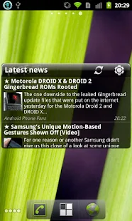 Pure news widget (scrollable) - screenshot thumbnail