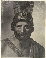 Portret schilderij van Leonidas, koning van Sparta