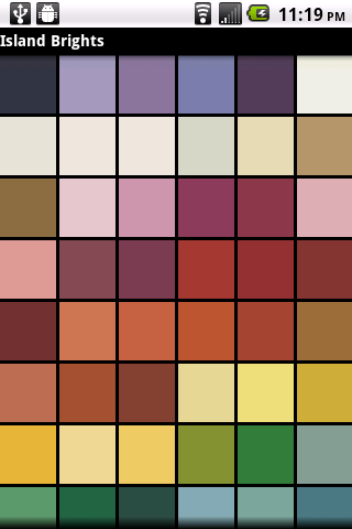 Android application Paint Colors screenshort