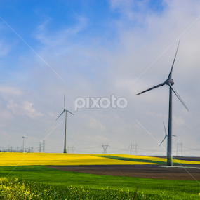 Wind Turbines by Catalin Soare - Landscapes Prairies, Meadows & Fields