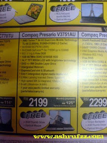 Compaq Presario V3751AU on Brochure