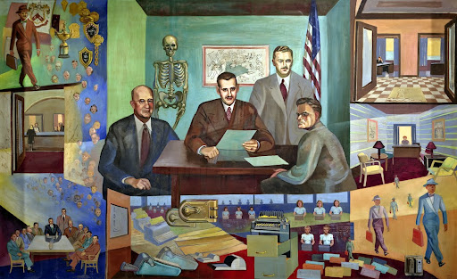 Great Central Insurance History of Crime Mural Panel 2 (2014.49.2)
