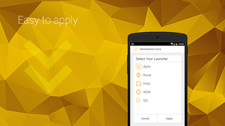 Minimalistic Icons | Yellow poster 4