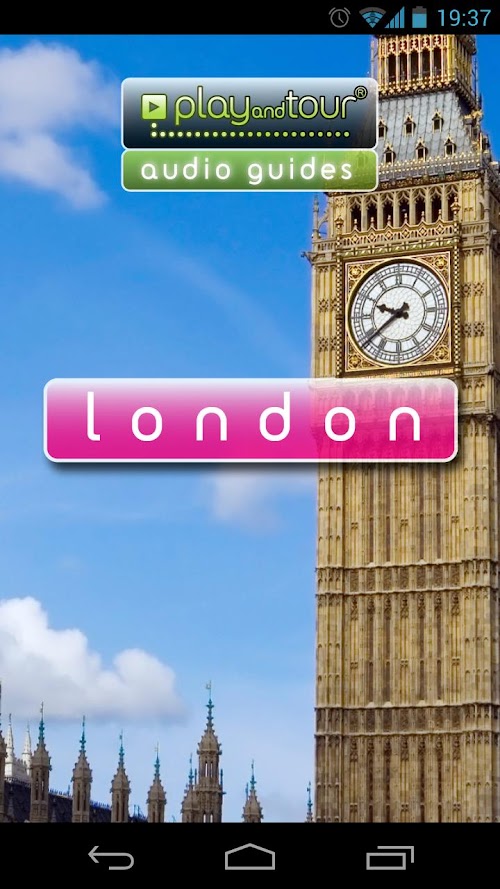 Android application London audio guide screenshort