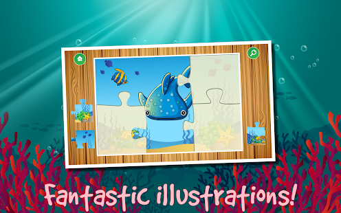 【免費教育App】Kids Ocean Fish Jigsaw Puzzle-APP點子