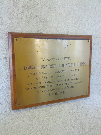 Chaminade Alumni Appreciation Plaque