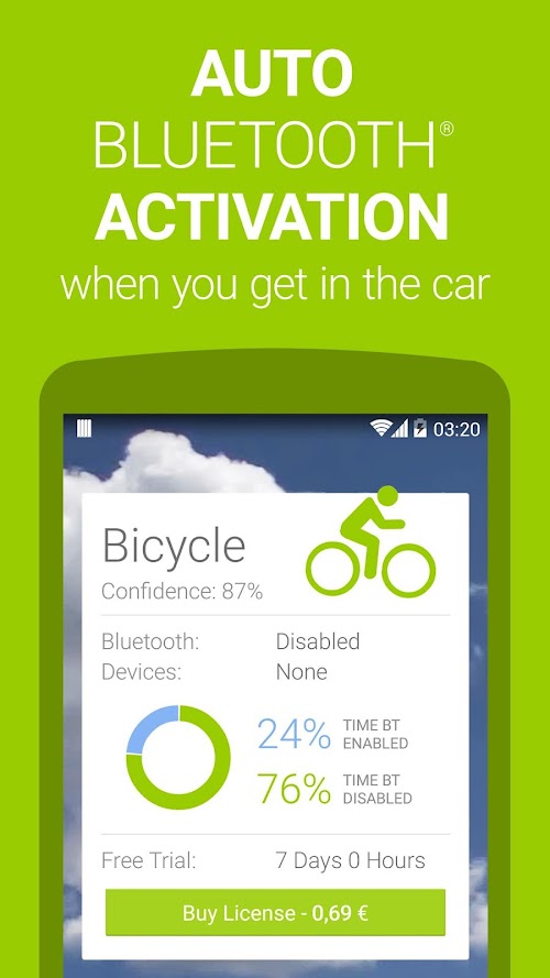 Android application Bluetooth and SMS in Car screenshort