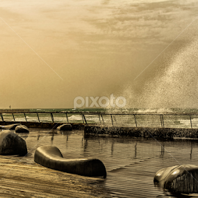 The Sprinkler Sprinkled by Robert Namer - Landscapes Weather