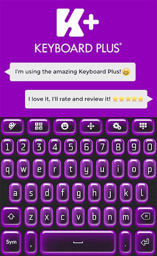 Keyboard Plus Neon Violet