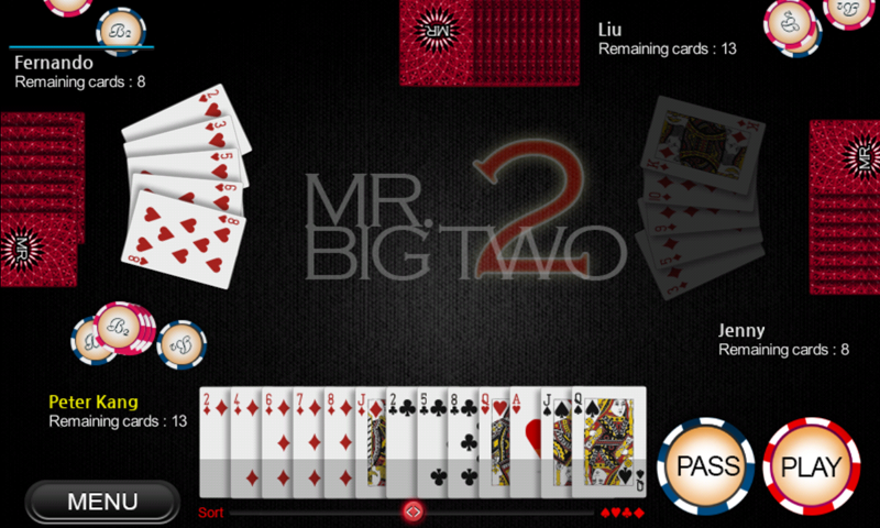 Mr. Big Two - Card game Screen 2