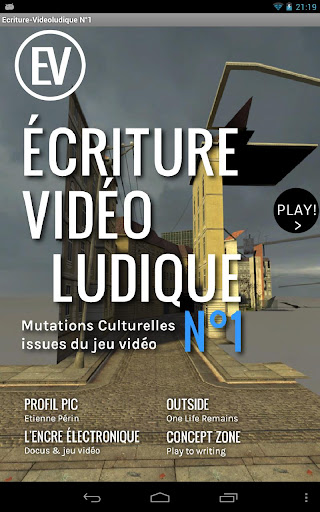 Écriture-Vidéoludique N°1