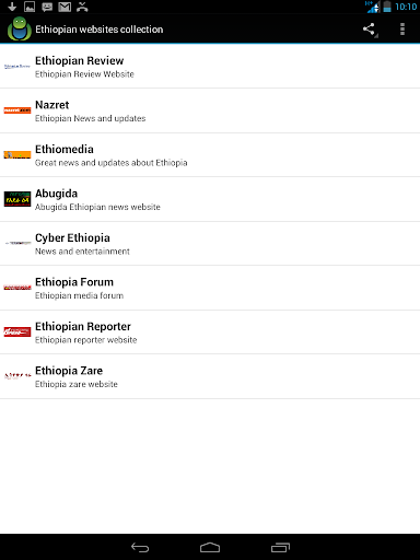 Ethiopian websites collection