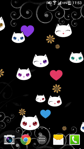 Lily Kitty Cool Live Wallpaper