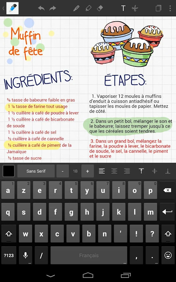 Bloc-Notes + - screenshot