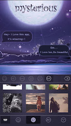 Mysterious Theme-EmojiKeyboard poster 2