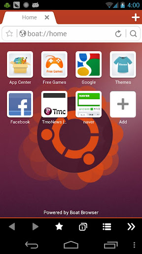 Ubuntu Boat Browser Theme