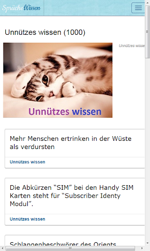 Unnützes wissen