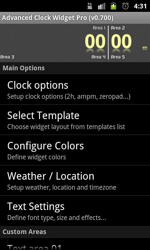 Advanced Clock Widget Pro - screenshot