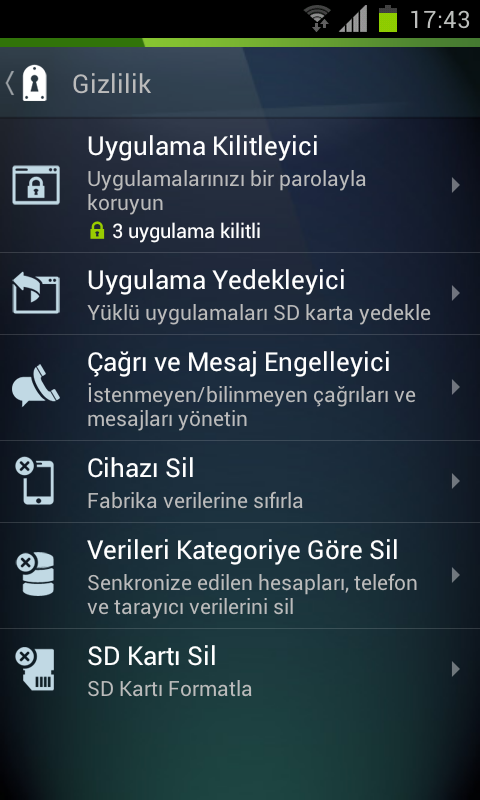 Not : Uygulamanın ingilizce, Türkçe vb. birçok dilde desteği 