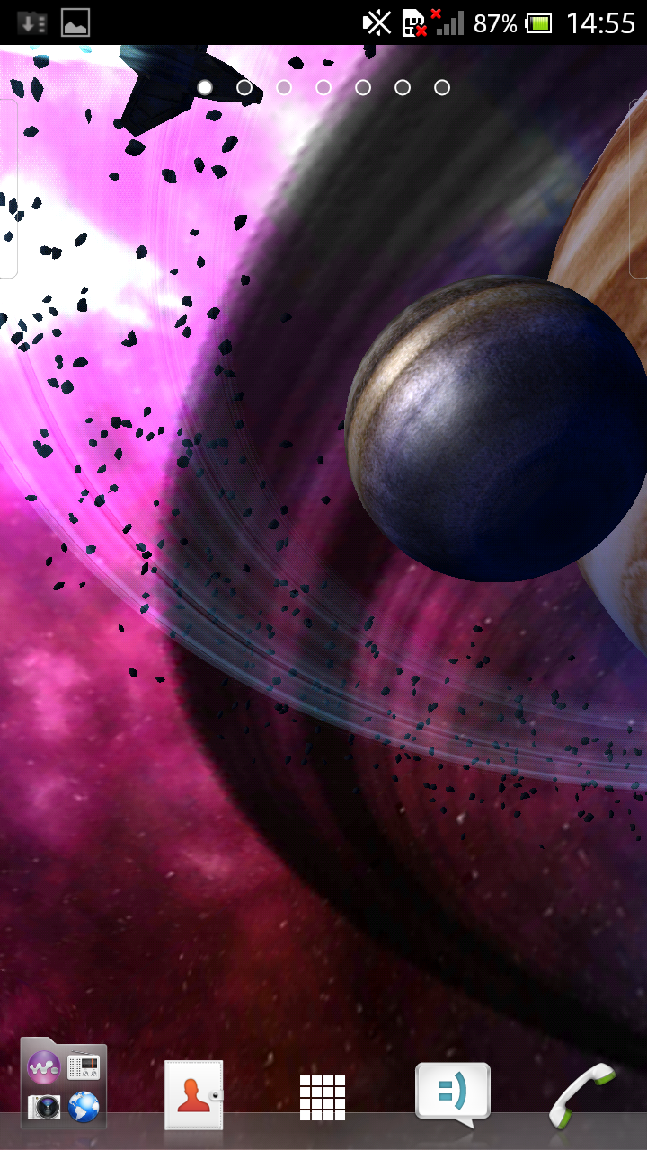 GYROSCOPIC 3D DEEP SPACE LWP Screen 3