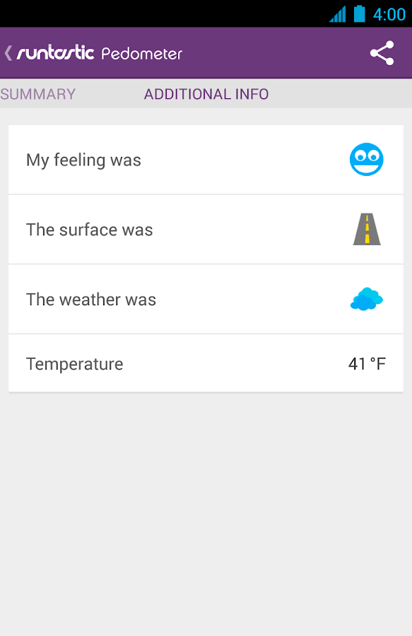    Runtastic Pedometer PRO- screenshot  