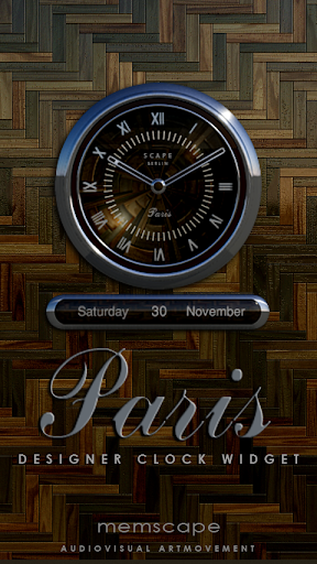 PARIS Designer Clock Widget