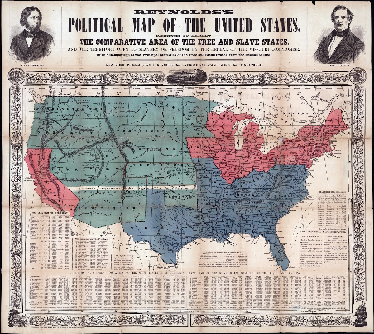 reynolds political map of the united states 1856 Reynolds S Political Map Of The United States Reynolds William reynolds political map of the united states 1856